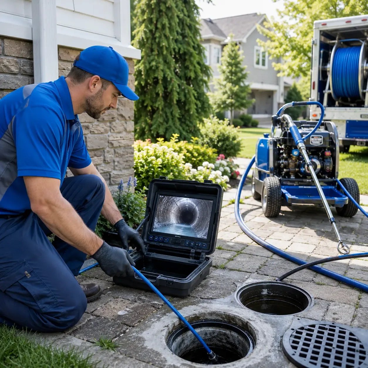 Outdoor drain cleaning professionals serving Godwin, NC