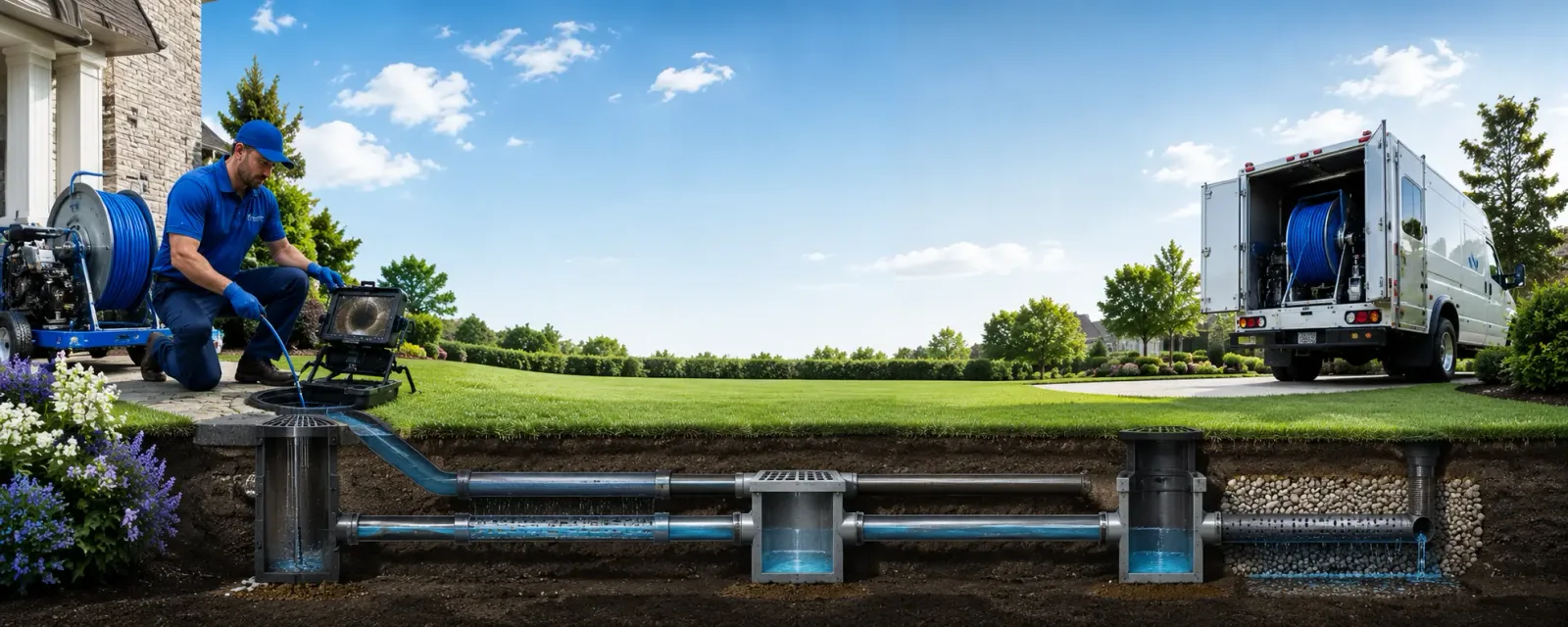 Outdoor drain cleaning information for Godwin, NC